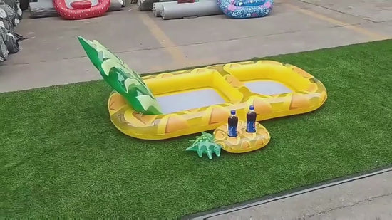 Video piscina ananas gonfiabile installazione e divertimento acqua