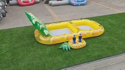 Video piscina ananas gonfiabile installazione e divertimento acqua
