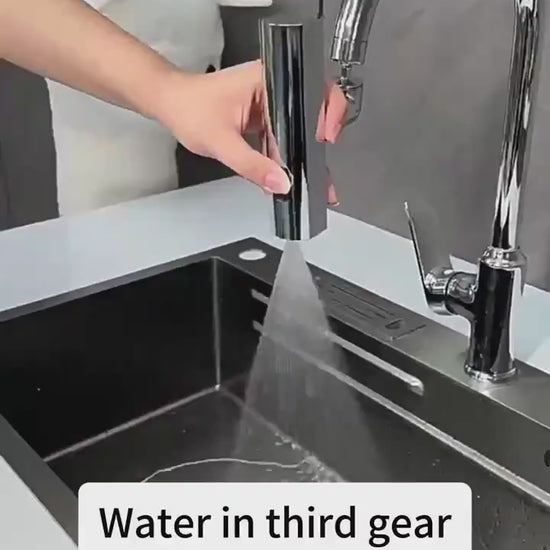 Funzionamento del bubbler e sistema rotante a 360 gradi