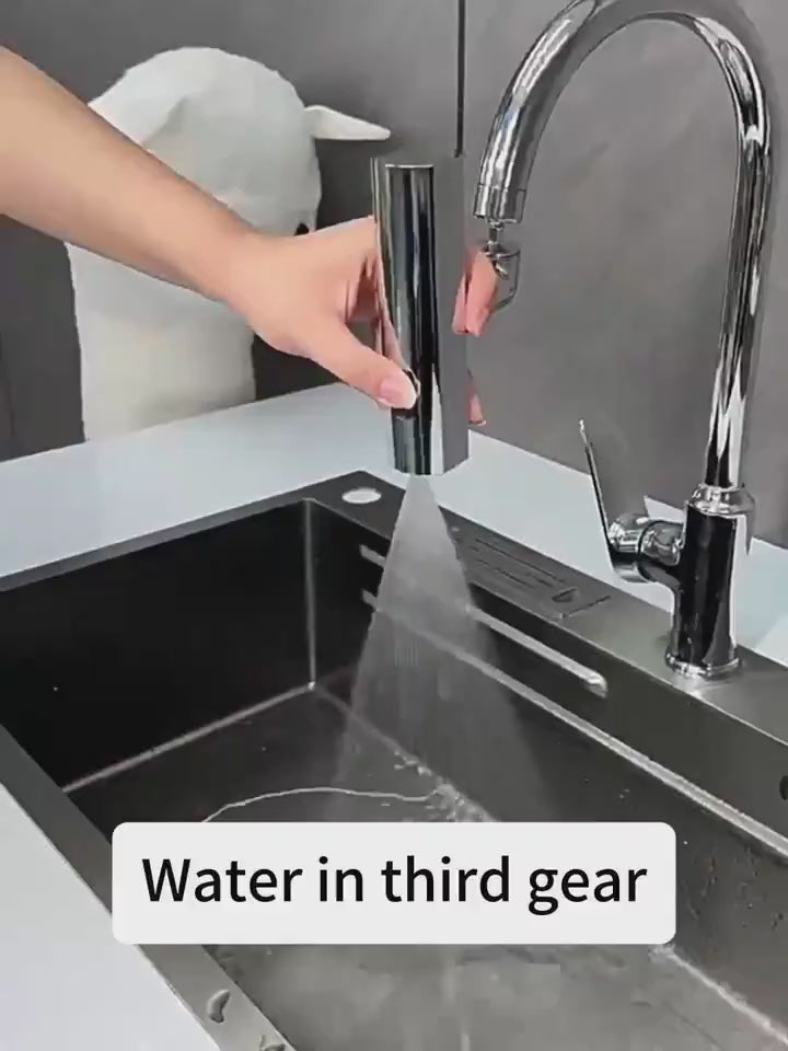 Funzionamento del bubbler e sistema rotante a 360 gradi