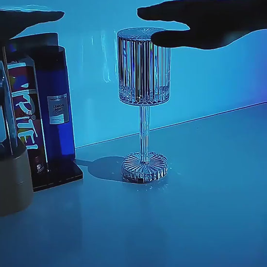 VIDEO Crystal decoration lamp - Lampada tavolo hotel eleganza 