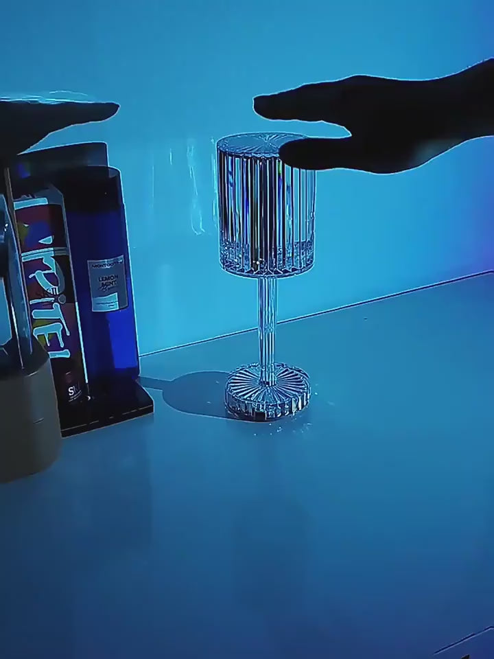 VIDEO Crystal decoration lamp - Lampada tavolo hotel eleganza 
