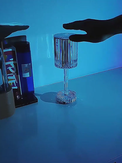 VIDEO Crystal decoration lamp - Lampada tavolo hotel eleganza 