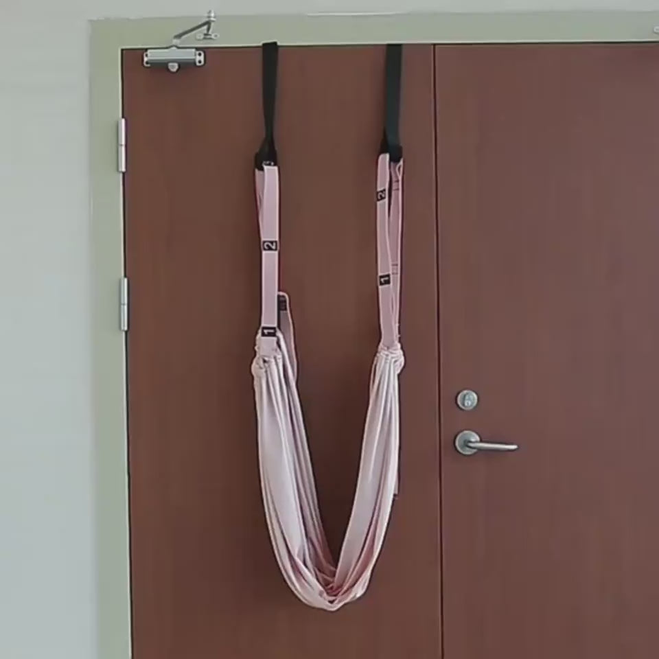 tutorial utilizzo cintura stretching yoga corda invertita vita