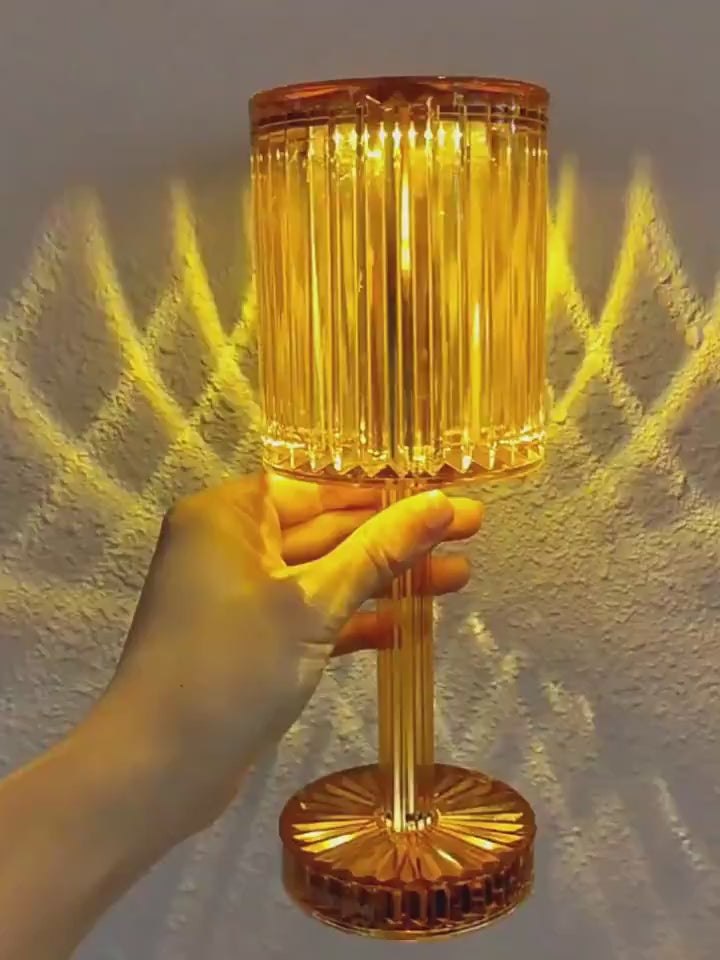 VIDEO Lampada tavolo raffinata - Cristallo hotel casa stile 