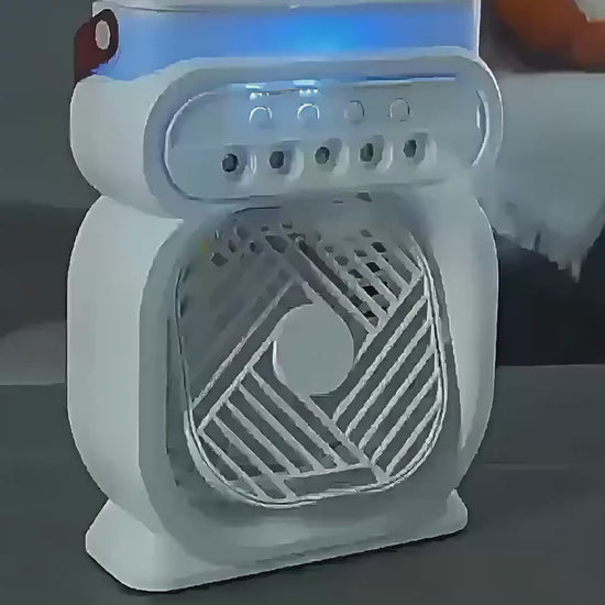 Video presentazione raffrescatore evaporativo 3 in 1 umidificatore LED